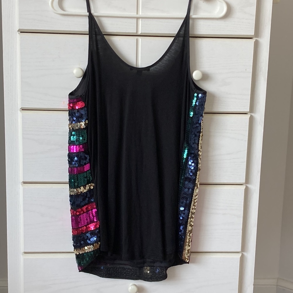 EXPRESS Multi-colored Sequined Cami - Picture 2 of 3
